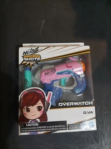 Nerf Micro Shots Overwatch D.Va Nerf Gun Blaster New Sealed Pink Blue R2 - Picture 1 of 4