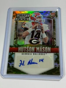 Panini Prizm Collegiate Draft Picks 2015 camuflaje Hutson Mason novato automático radiocontrol - Imagen 1 de 2