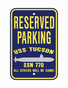 USS TUCSON SSN 770 Parkschild US Navy Militär PSS001 04 - Bild 1 von 1