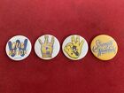 Golden State Warriors GSW Dub Nation 4 x 1.75" pin-back buttons