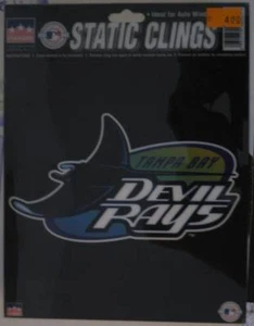 VINTAGE TAMPA BAY RAYS STATIC CLING 6X6 1/2" MLB LICENSED - Picture 1 of 1