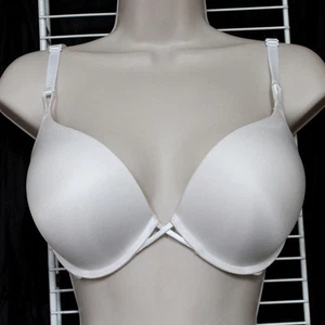 Victoria's Secret Bombshell Add-2-Cups Push-Up Bra 34DD *White* NEW! - Picture 1 of 4