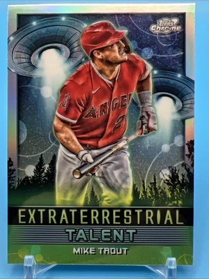 2024 Topps Cosmic Chrome - Extraterrestrial Talent Mike Trout #ET-10 - Image 1 of 2