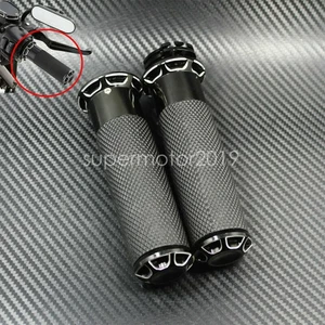 1" Motorcycle Hand Grips Handlebar Fit For Harley Touring Sportster Dyna Softail - Picture 1 of 8