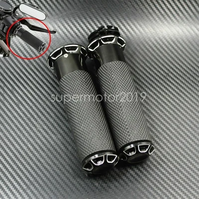 1" Motorcycle Hand Grips Handlebar Fit For Harley Touring Sportster Dyna Softail - Image 1 of 4