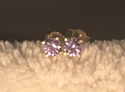 Brincos de espinélio roxo claro FRETE GRÁTIS  - Imagem 1 de 4