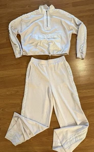 Scuba Top 90 degree Set by Reflex Wide Leg Pants Large Womens - Picture 1 of 16