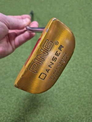 Vintage Ping Danser Putter 36" RH Wooden Head Made in U.S.A. With Headcover - Image 1 of 4