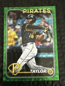 2024 Topps Update Green Foil Michael Taylor /499 US229 Pirates 153F - Picture 1 of 2