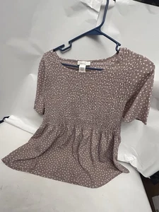 Blusa mujer Urban Romantics grande con hombros descubiertos lunares malva - Imagen 1 de 3