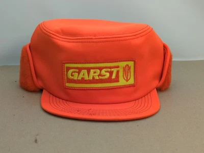 De colección K-Products Garst Parche Semilla Aleta Naranja Sombrero Invierno Oreja Solapa Gorra  Foto 1 de 4