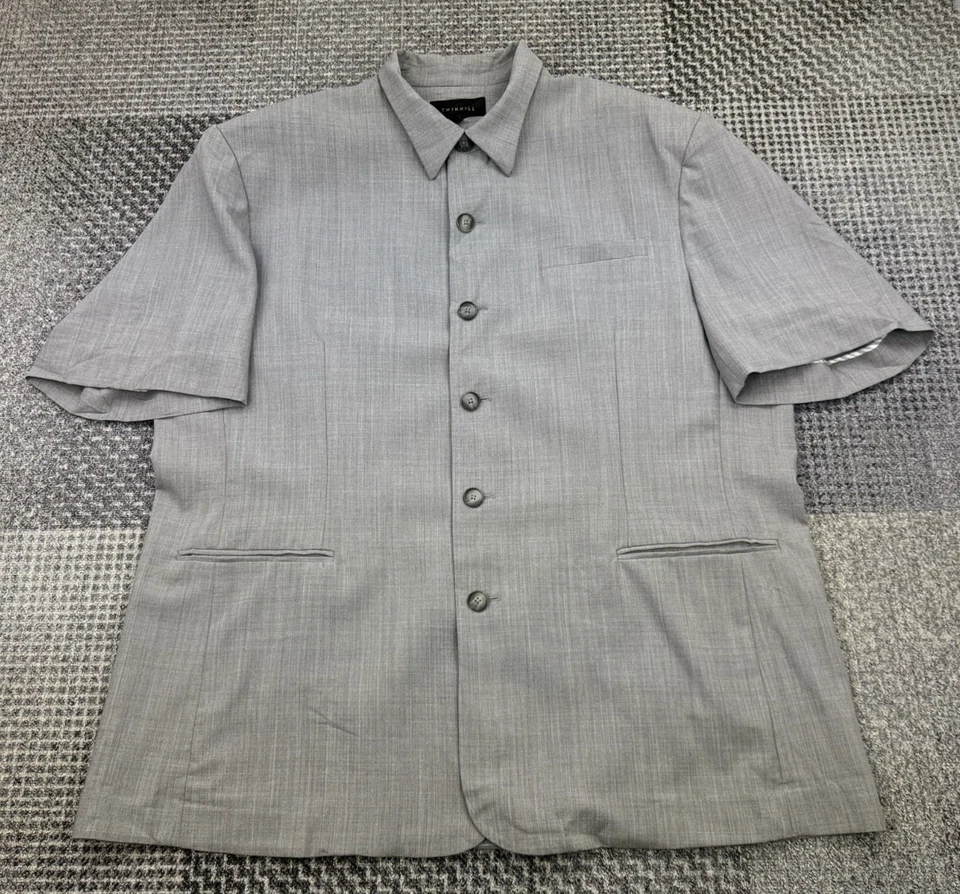 TwinHill Men’s Suit Jacket Shirt‑Style Grey Size 52R - Image 1 of 4