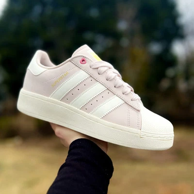Adidas / Originals Superstar XLG Women’s Athletic Shoe Pink Sneakers #103 - Image 1 of 4