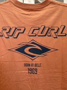 Rip Curl Fade Out Icon Relaxed Fit T-Shirt Color: Clay, Sz: Medium M Cotton, NWT - Picture 1 of 6