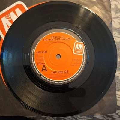 THE POLICE "SPIRITS IN THE MATERIAL WORLD" 45 RPM VINYL SINGLE 1981 VG+ - Image 1 of 2