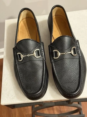 Mocasín informal de cuero Gucci Horsebit para hombre negro 367762 talla UK 7 (se adapta a EE. UU. 8,5) Foto 1 de 4