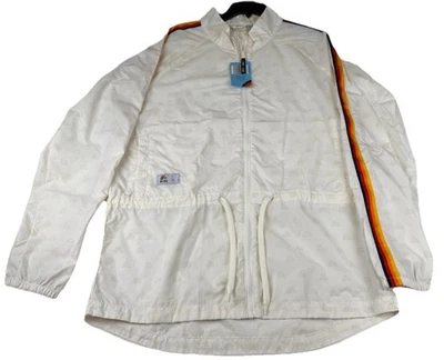 New Aldi Gear Ladies Windbreaker Rainbow Stripe Jacket Women's L NWT - Image 1 of 4