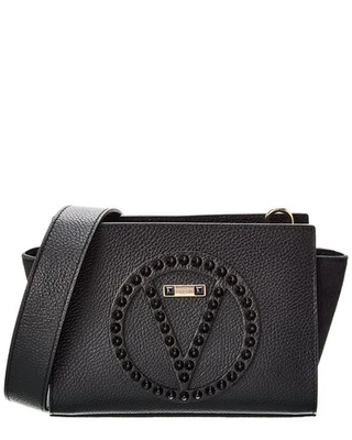 Valentino By Mario Valentino Kiki Rock Leather Shoulder Bag Women's Black - Image 1 of 4