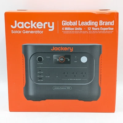 Jackery Explorer 1000 v2 Solar Generator 1500W Portable Power Station