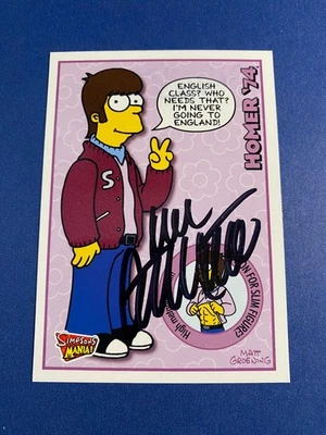 DAN CASTELLANETA 2001 INKWORKS HOMER SIMPSON '74 #32 AUTOFIRMADO SIMPSONS MANIA Foto 1 de 2
