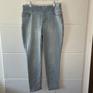 Pantalones de mezclilla para mujer Nine West Heidi Pull On Prop azules talla 4 elásticos - Imagen 1 de 12