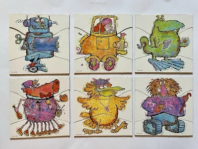 Rompecabezas Monster #621 vintage 1979 materiales de aprendizaje de desarrollo mezclar y combinar Foto 1 de 3