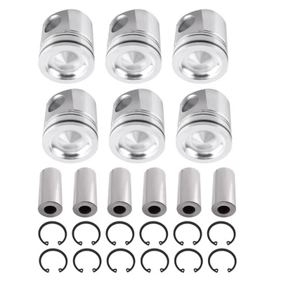 Kit de 6 pistones y anillos para Dodge Ram 2500 3500 diésel 5,9 L 04-2006 4089669 Foto 1 de 4