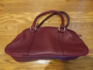 Vintage Talbots braun Echtleder Tasche Pebble Satchel Schultertasche Handtasche - Bild 1 von 2