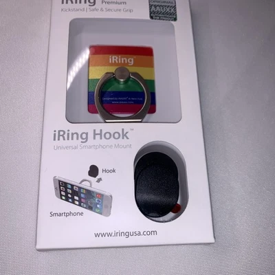 AAUXX iRing Hook Premium Kickstand - RAINBOW - NEW!! - Image 1 of 2