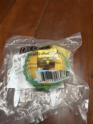 DecoPac Sponge Bob Krabby Patty cake topper decorating kit Brand NEW - Image 1 of 2