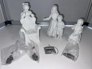 Dept 56 The Marionette Performance 78077 Winter Silhouette 3 Figurines Set Boxed - Picture 1 of 7