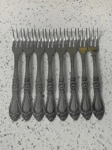 JUEGO DE (8) HORQUILLAS DE CÓCTEL VINTAGE NORTHLAND ACERO INOXIDABLE COREA LIMPIAS  - Imagen 1 de 14