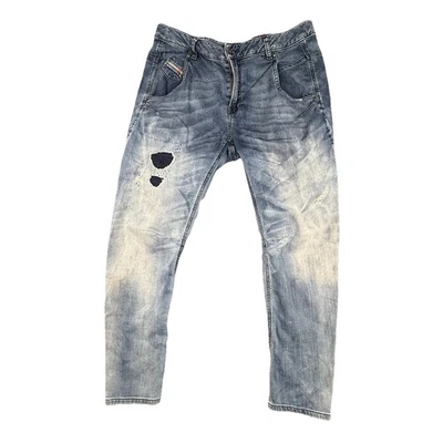 Diesel FAYZA Blue Denim Stretch Comfort Tapered Big Pocket Jeans Sz 31 - image 1 of 4