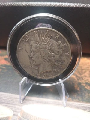 Dólar de la Paz 1934-S fecha clave 90 % plata en cápsula  Foto 1 de 4