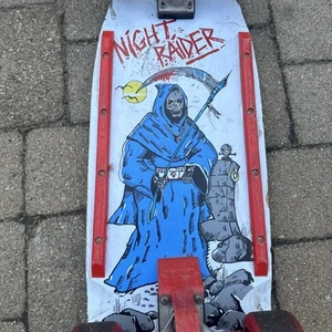 VTG Rolls Racer Night Raider Skateboard Grim Reaper - Picture 1 of 16