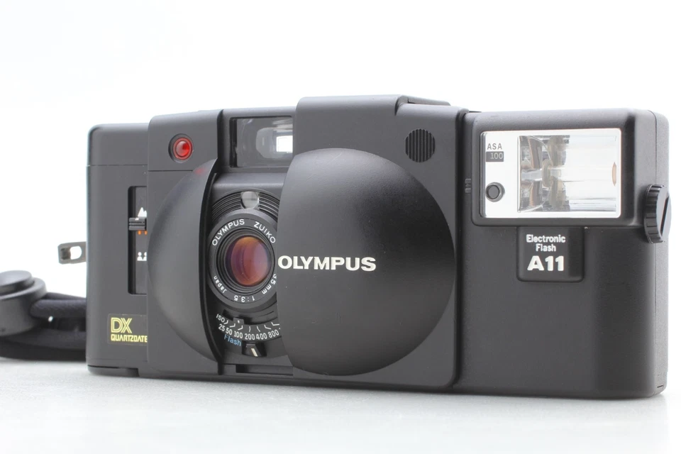 Near MINT Olympus XA3 35mm Point & Shoot Camera w/ A11 Flash From JAPAN - Image 1 of 4
