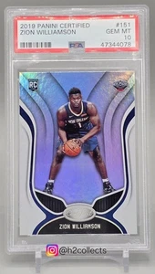 Zion Williamson RC Rookie 2019-20 certificado Panini #151 PSA 10 gemas como nuevo - Imagen 1 de 2
