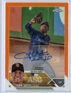 2023 Topps Chrome Update Juan Soto '23 ASG Auto Orange Refractors #ASGAJSO - Picture 1 of 2