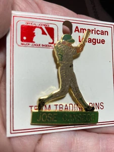 Vintage 1980s Peter David Jose Canseco Oakland A's Athletics Lapel Pin NEW RARE - Picture 1 of 2