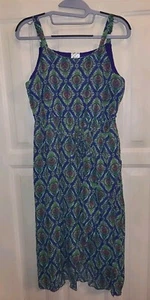 Disney DSigned Purple Multicolor Tropical Wrap Dress Size XL W28 - Picture 1 of 9