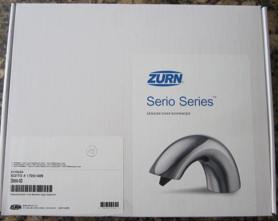 Zurn Z6950-sd AquaSense Serio Deck Mount Sensor Soap Dispenser in Polished