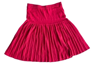Falda Bloomingdale's mezcla seda por encima de la rodilla para mujer talla mediana M roja Foto 1 de 4