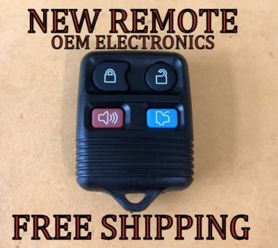 NEW W/ OEM ELECTRONICS FORD LINCOLN MERCURY KEYLESS ENTRY REMOTE FOB TRANSMITTER - Image 1 of 4