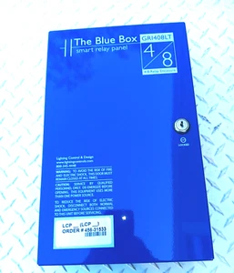 Lighting Control & Design, The Blue Box. GRI408LT ENC SM NE1, Enclosure W/ Keys - Picture 1 of 3