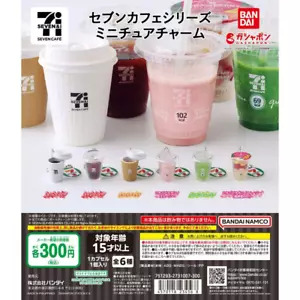 Seven Cafe Charm Capsule Toy Gashapon Miniature Prize Complete - Picture 1 of 1