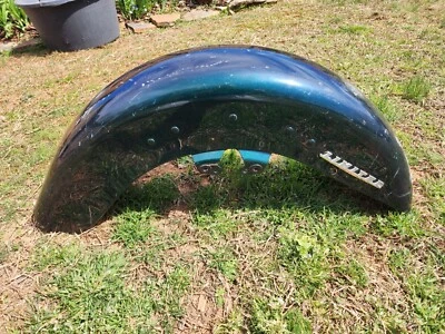 2014-22 Harley Davidson Ultra Limited FLHTK Front Fender Deep Green - Image 1 of 4