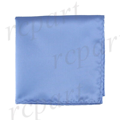 Nuevo Pañuelo Cuadrado de Bolsillo de Poliéster para Hombre Azul Boda Fiesta Formal Foto 1 de 2