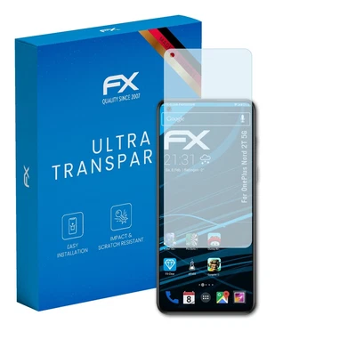 atFoliX 3x Screen Protection Film for OnePlus Nord 2T 5G Screen Protector clear - Image 1 of 4