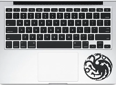 Thrones House Targaryen Dragon for Macbook Trackpad laptop Car Decal Sticker - Image 1 of 3