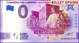 UEDH / CARRIERES DE LUMIERES / BILLET 0 € / NULL EURO-SCHEIN / 0 € 2022-7 - Picture 1 of 1